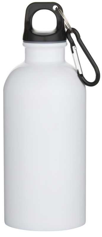 Oregon 400 ml sublimation RCS recycled single wall stainless steel water bottle with carabiner - Image 2