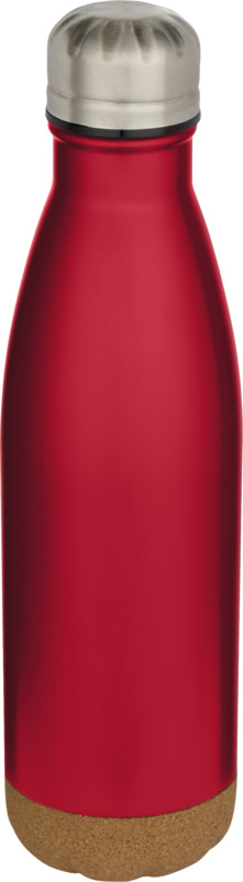 Cove 500 ml double wall vacuum insulated stainless steel water bottle with cork details - Image 5