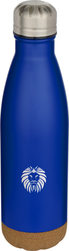 Cove 500 ml double wall vacuum insulated stainless steel water bottle with cork details - Image 14