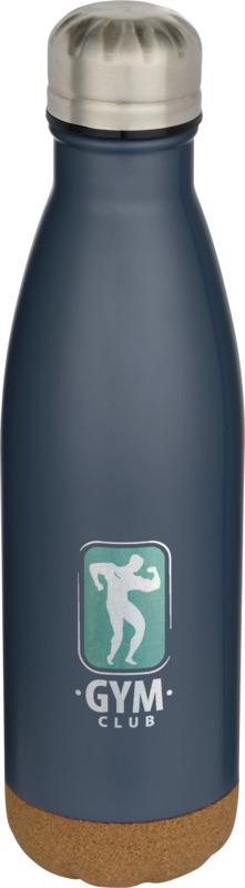 Cove 500 ml double wall vacuum insulated stainless steel water bottle with cork details - Image 18