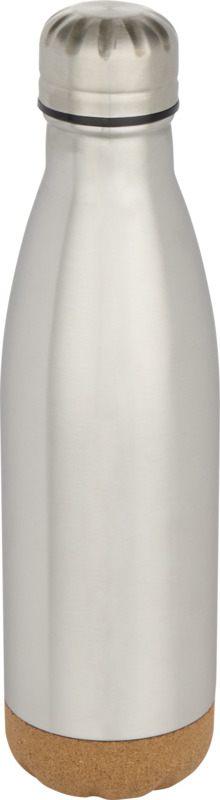 Cove 500 ml double wall vacuum insulated stainless steel water bottle with cork details - Image 19