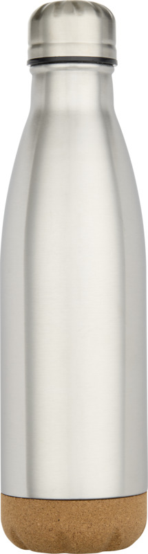 Cove 500 ml double wall vacuum insulated stainless steel water bottle with cork details - Image 20