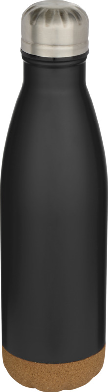 Cove 500 ml double wall vacuum insulated stainless steel water bottle with cork details - Image 23