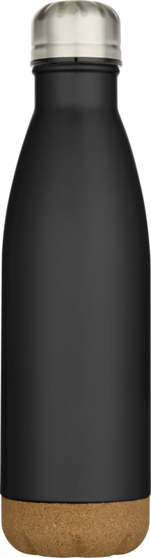 Cove 500 ml double wall vacuum insulated stainless steel water bottle with cork details - Image 24