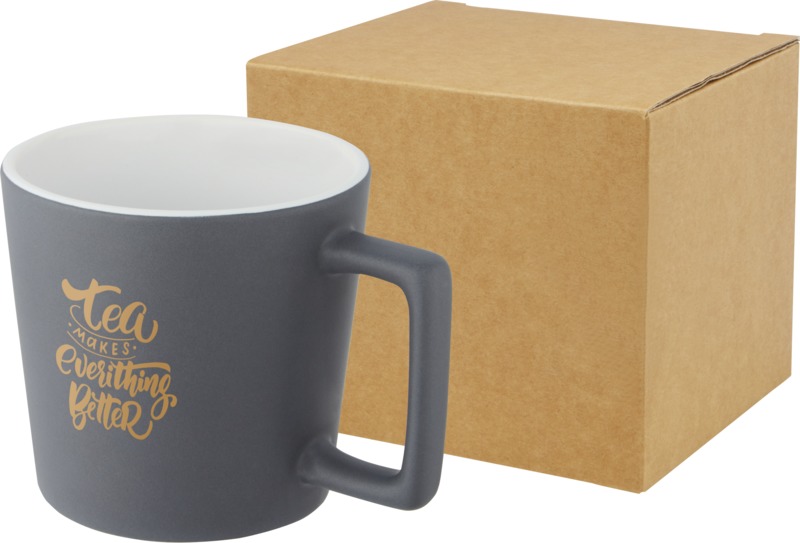 Cali 370 ml ceramic mug with matt finish - Image 6