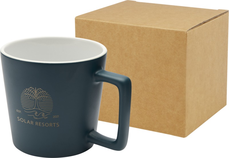 Cali 370 ml ceramic mug with matt finish - Image 28