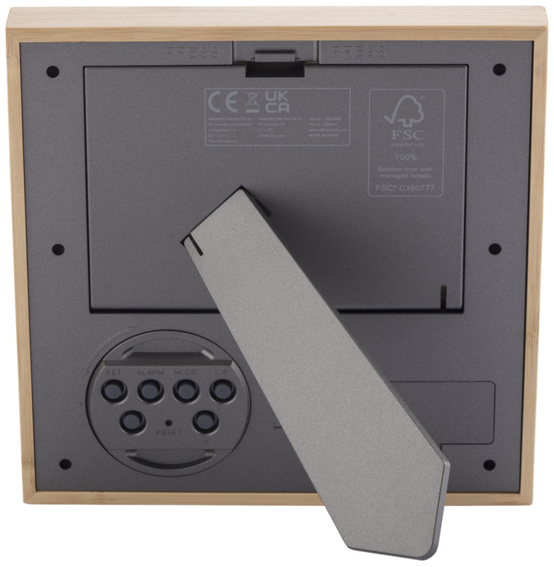 Sasa bamboo photo frame with thermometer - Image 3