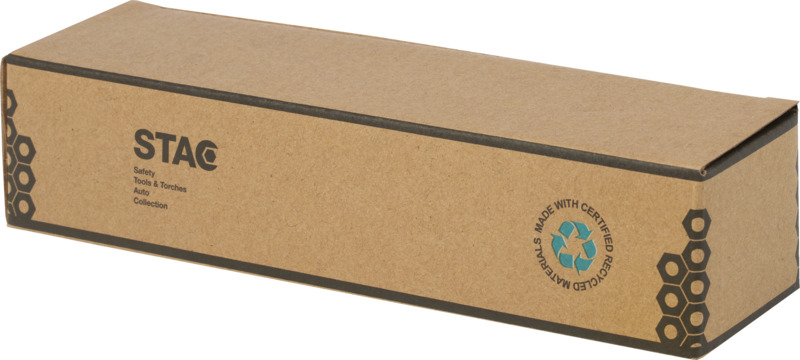 Kuma bamboo/RCS recycled plastic torch with carabiner - Image 5