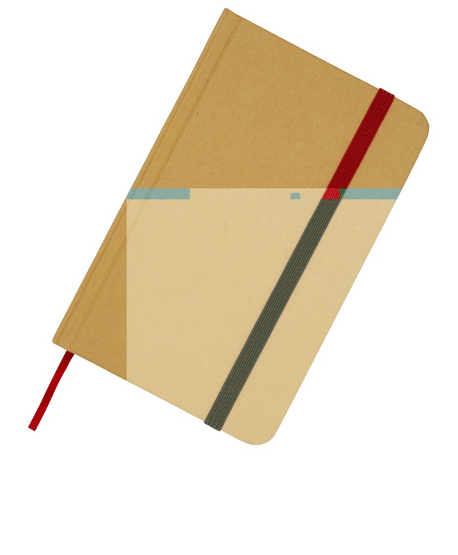 Reed A6 recycled hard cover notebook with plain pages - Image 26