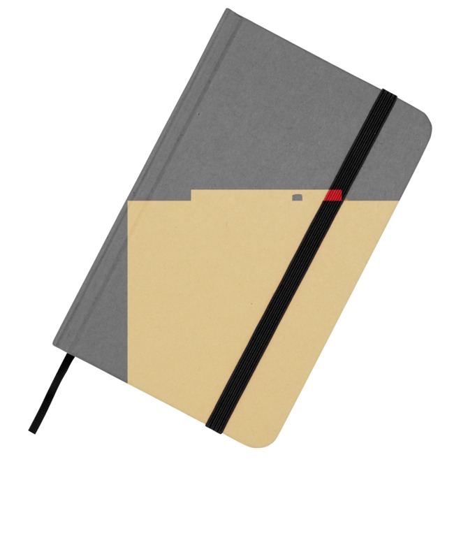 Reed A6 recycled hard cover notebook with plain pages - Image 33