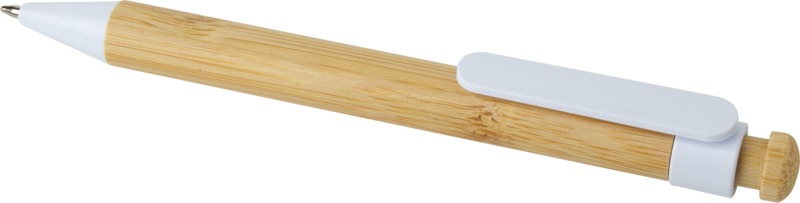 Rattan bamboo and recycled plastic ballpoint pen (black ink) - Image 4