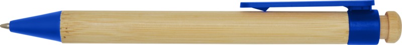 Rattan bamboo and recycled plastic ballpoint pen (black ink) - Image 14