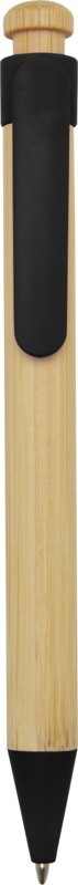 Rattan bamboo and recycled plastic ballpoint pen (black ink) - Image 19