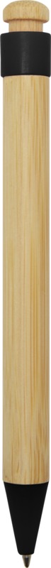Rattan bamboo and recycled plastic ballpoint pen (black ink) - Image 21