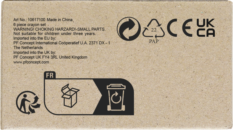 Ayo 6-piece coloured crayon set - Image 3