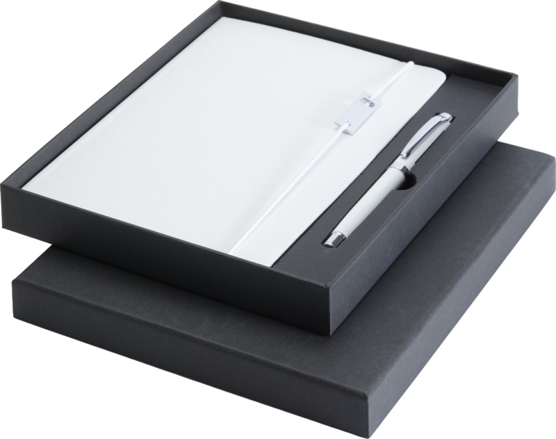 Legato Elegance A5 hard cover notebook and rollerball pen set