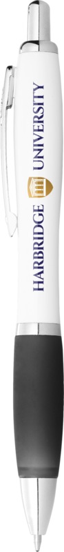 Nash ballpoint pen with white barrel and coloured grip (black ink) - Image 20