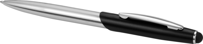 Geneva stylus ballpoint pen and rollerball pen set (blue ink) - Image 4