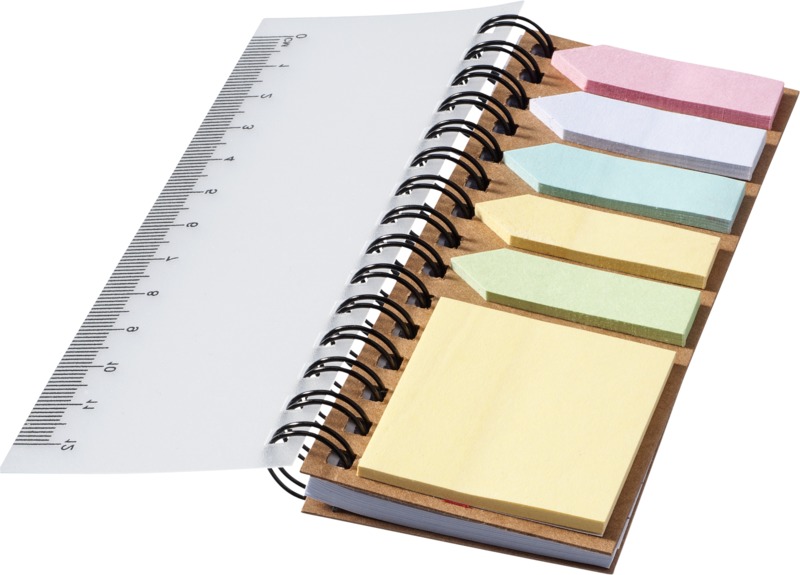Spinner spiral notebook with coloured sticky notes - Image 4
