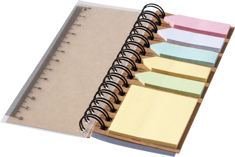 Spinner spiral notebook with coloured sticky notes - Image 5