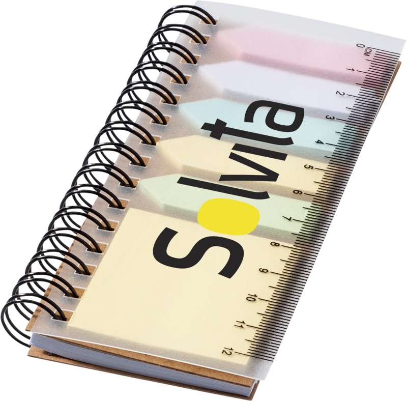 Spinner spiral notebook with coloured sticky notes - Image 7