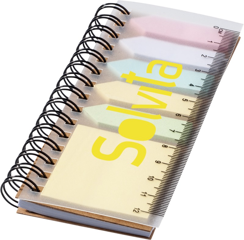 Spinner spiral notebook with coloured sticky notes - Image 8