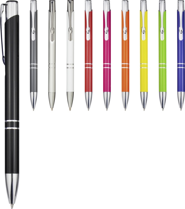 Moneta aluminium click ballpoint pen (blue ink) - Image 31