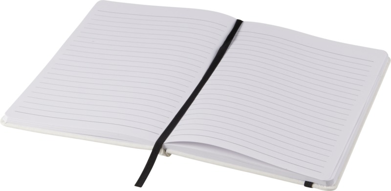 Spectrum A5 white notebook with coloured strap - Image 4