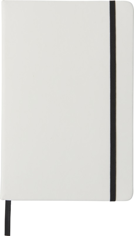 Spectrum A5 white notebook with coloured strap - Image 2