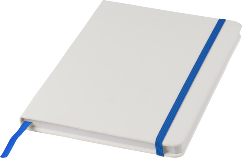 Spectrum A5 white notebook with coloured strap - Image 6
