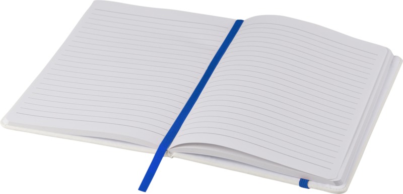 Spectrum A5 white notebook with coloured strap - Image 9