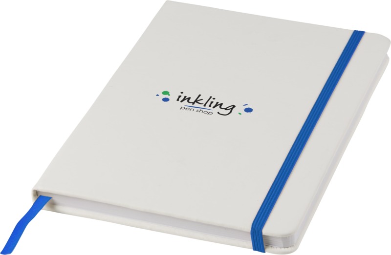 Spectrum A5 white notebook with coloured strap - Image 10