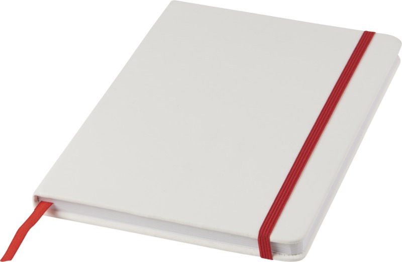 Spectrum A5 white notebook with coloured strap - Image 11