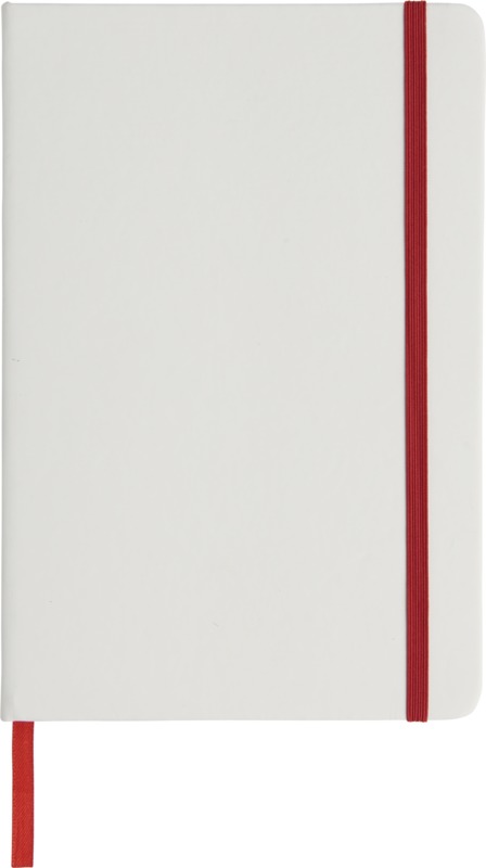 Spectrum A5 white notebook with coloured strap - Image 12