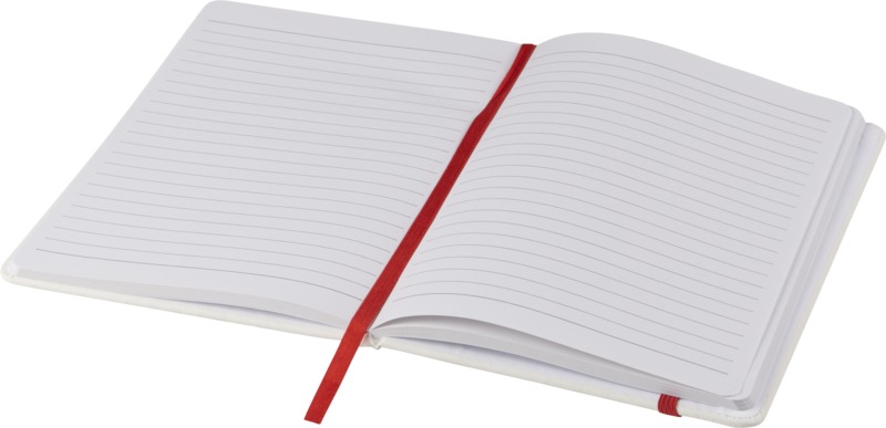 Spectrum A5 white notebook with coloured strap - Image 14
