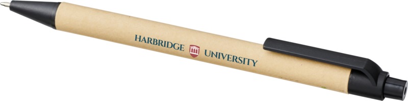 Berk recycled carton and corn plastic ballpoint pen (black ink) - Image 8