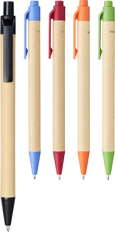 Berk recycled carton and corn plastic ballpoint pen (black ink) - Image 7