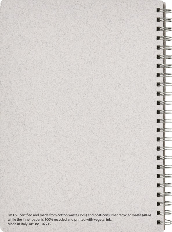Bianco A5 size wire-o notebook - Image 3