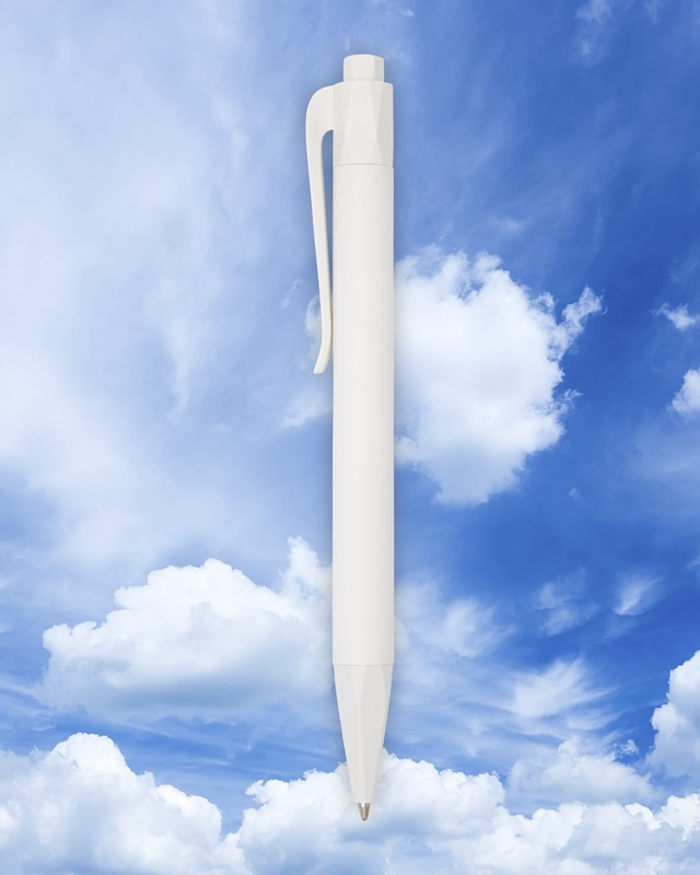 Terra corn plastic ballpoint pen (blue ink) - Image 3