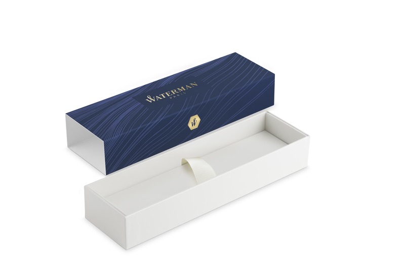 Waterman Allure ballpoint and rollerball pen set (blue ink) - Image 3