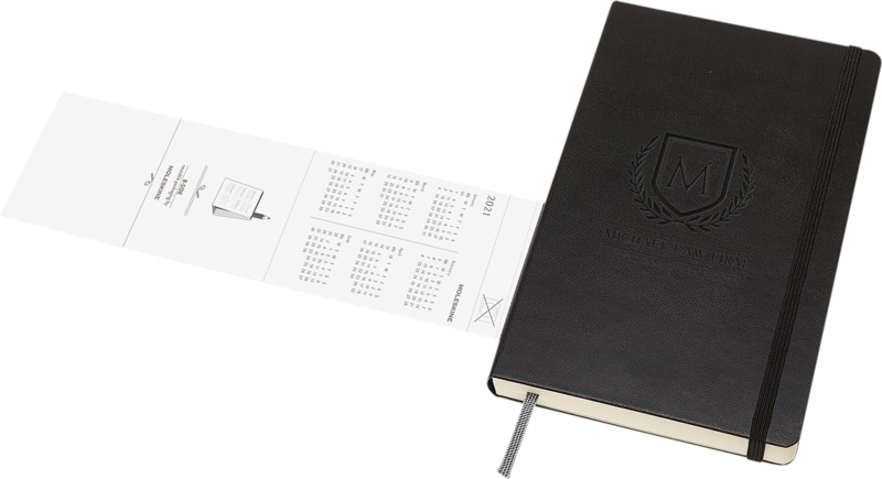 Moleskine hard cover 12 month L daily planner - Image 25