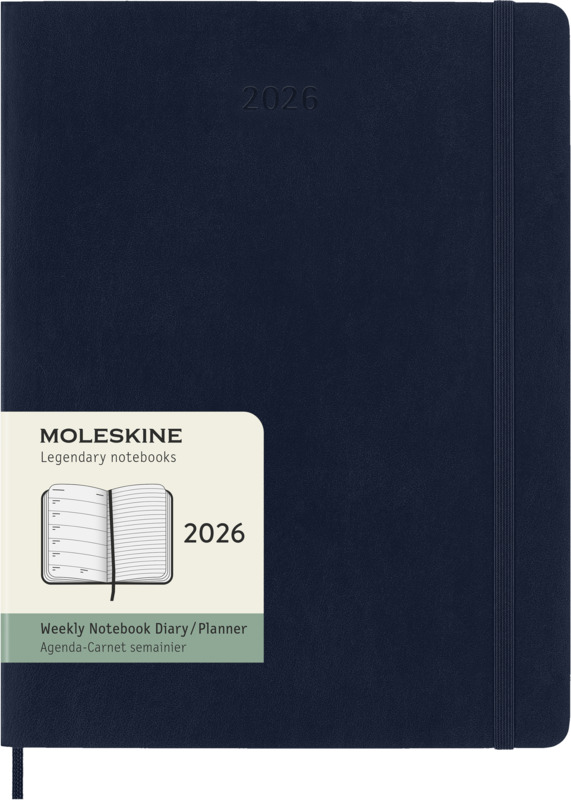 Moleskine soft cover 12 month weekly XL planner
