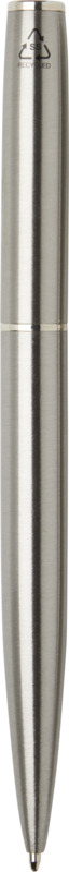 Didimis recycled stainless steel ballpoint and rollerball pen set (black ink) - Image 3