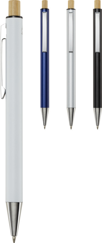 Cyrus recycled aluminium ballpoint pen (blue ink) - Image 19