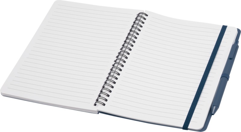 Thalaasa A5 ocean-bound hard cover notebook with ballpoint pen (black ink) - Image 4