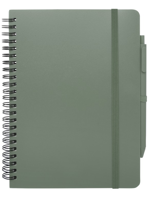 Thalaasa A5 ocean-bound hard cover notebook with ballpoint pen (black ink) - Image 9