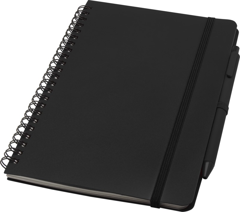Thalaasa A5 ocean-bound hard cover notebook with ballpoint pen (black ink) - Image 15