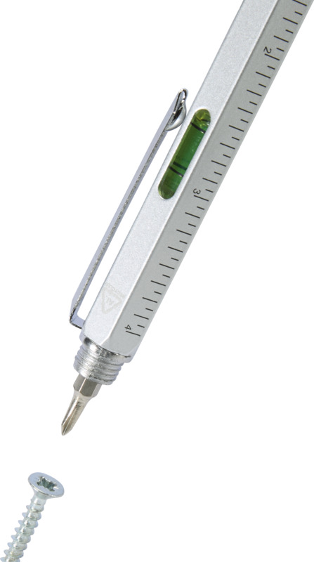 Dora recycled aluminium multifunctional pen (black ink) - Image 5