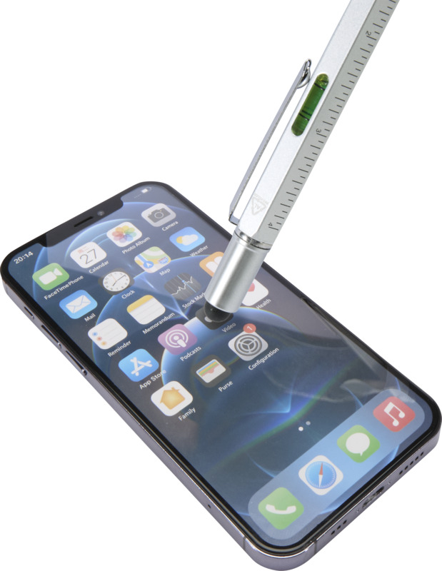 Dora recycled aluminium multifunctional pen (black ink) - Image 6