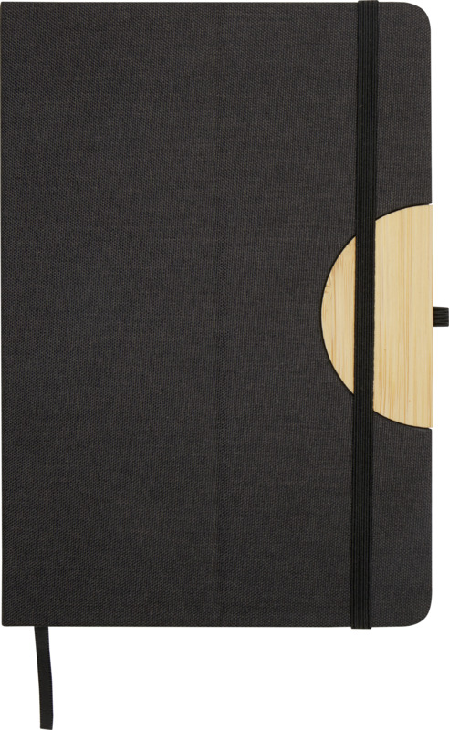 Laura A5 hard cover notebook and ballpoint pen gift set (black ink) - Image 2